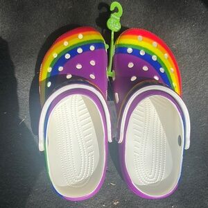 Kids Rainbow Clogs